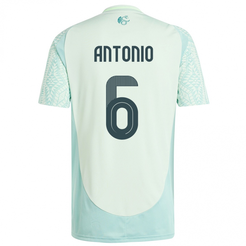 Hombre Fútbol Camiseta México Nancy Antonio #6 Lino Verde 2ª Equipación 24-26 México