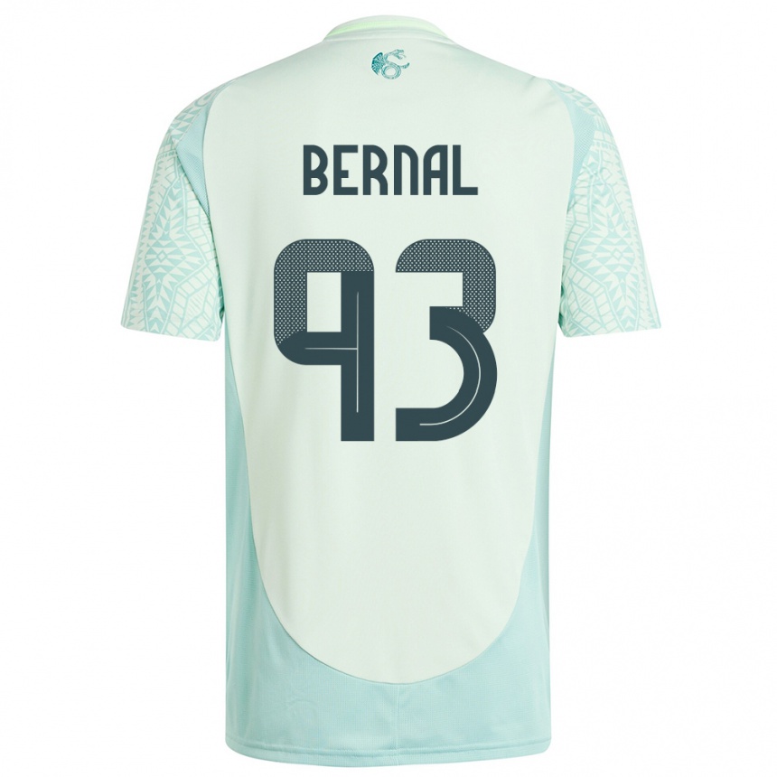 Hombre Fútbol Camiseta México Rebeca Bernal #93 Lino Verde 2ª Equipación 24-26 México