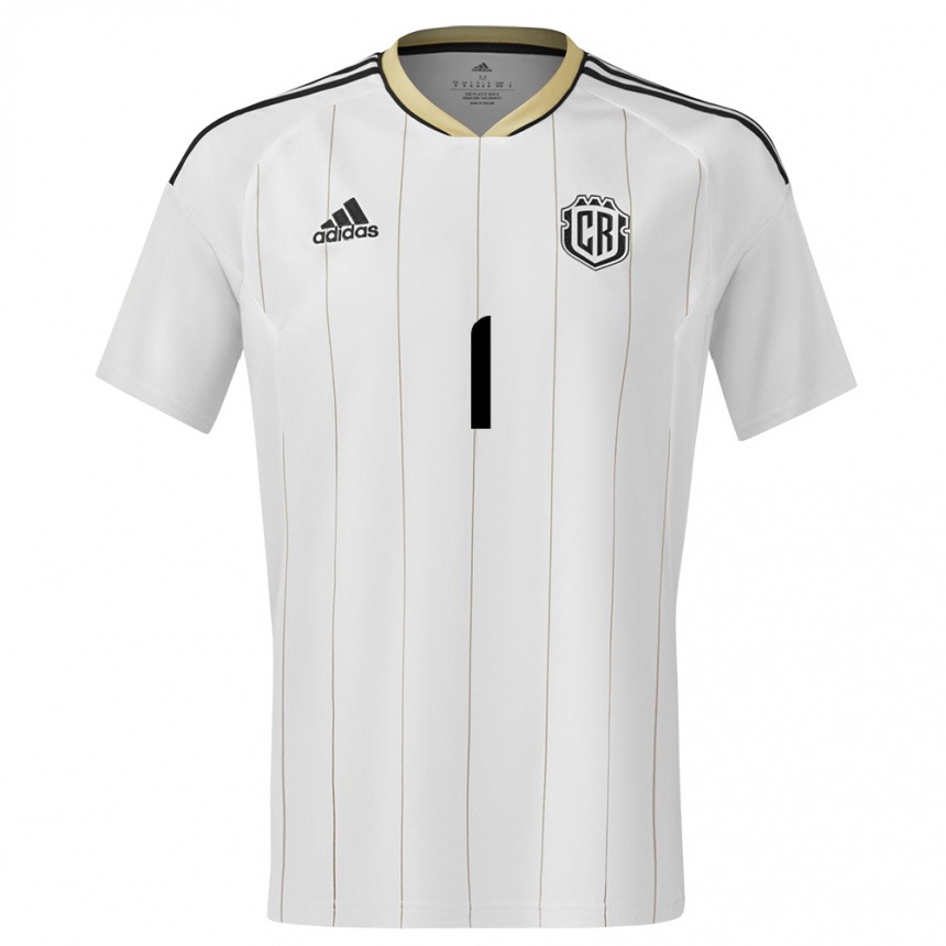 Hombre Fútbol Camiseta Costa Rica Abraham Madriz #1 Blanco 2ª Equipación 24-26 México