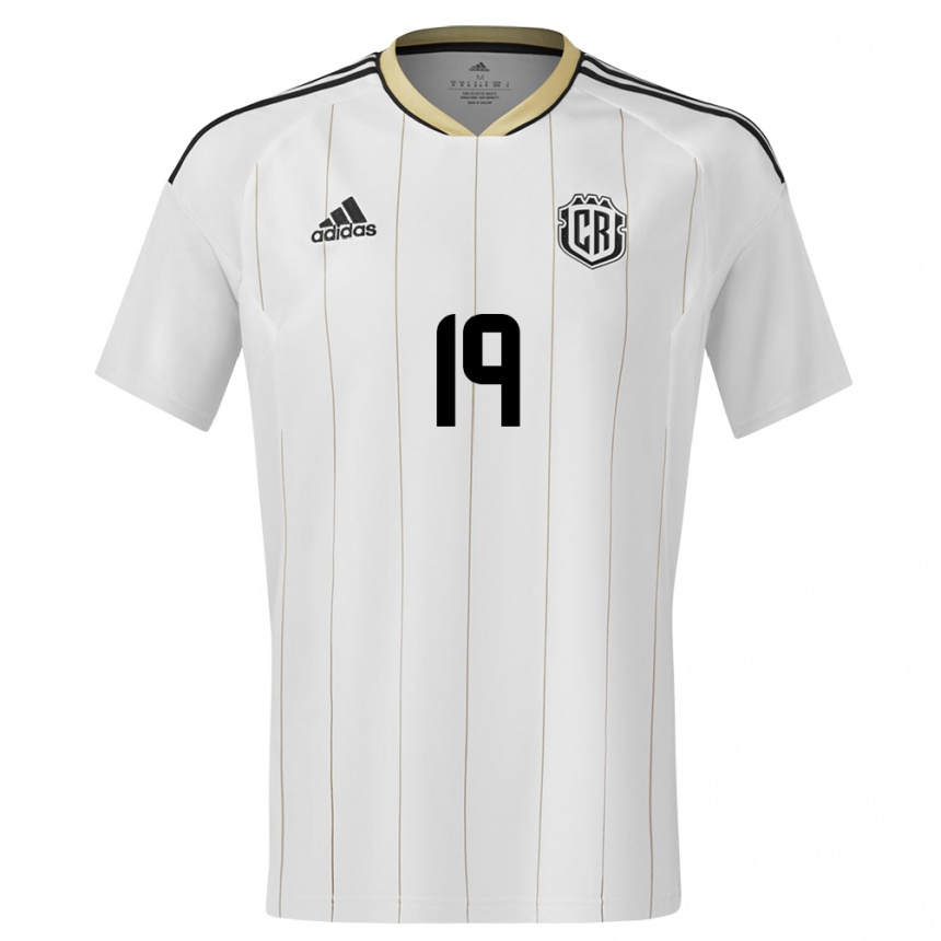 Hombre Fútbol Camiseta Costa Rica Fabricio Aleman #19 Blanco 2ª Equipación 24-26 México