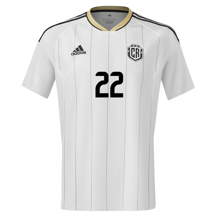 Hombre Fútbol Camiseta Costa Rica Cristel Sandi #22 Blanco 2ª Equipación 24-26 México