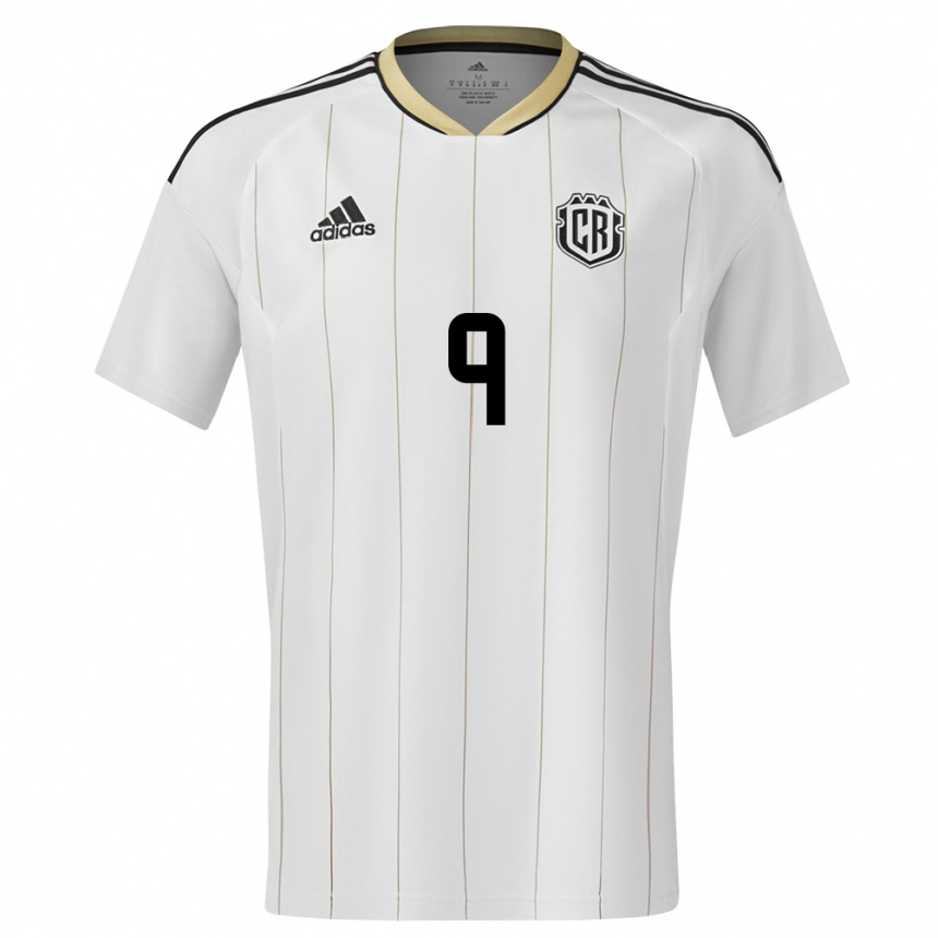 Hombre Fútbol Camiseta Costa Rica Carolina Venegas #9 Blanco 2ª Equipación 24-26 México