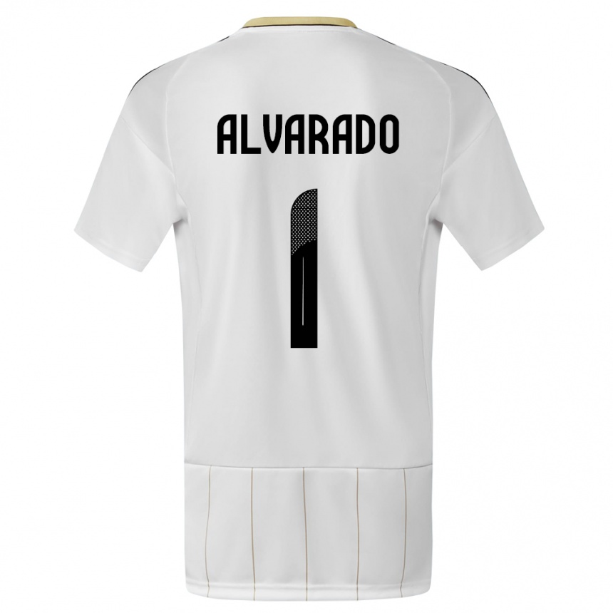 Hombre Fútbol Camiseta Costa Rica Esteban Alvarado #1 Blanco 2ª Equipación 24-26 México