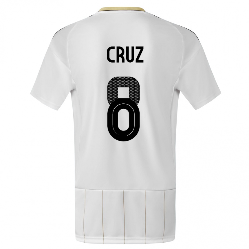 Hombre Fútbol Camiseta Costa Rica Daniela Cruz #8 Blanco 2ª Equipación 24-26 México