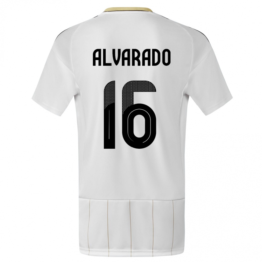 Hombre Fútbol Camiseta Costa Rica Katherine Alvarado #16 Blanco 2ª Equipación 24-26 México