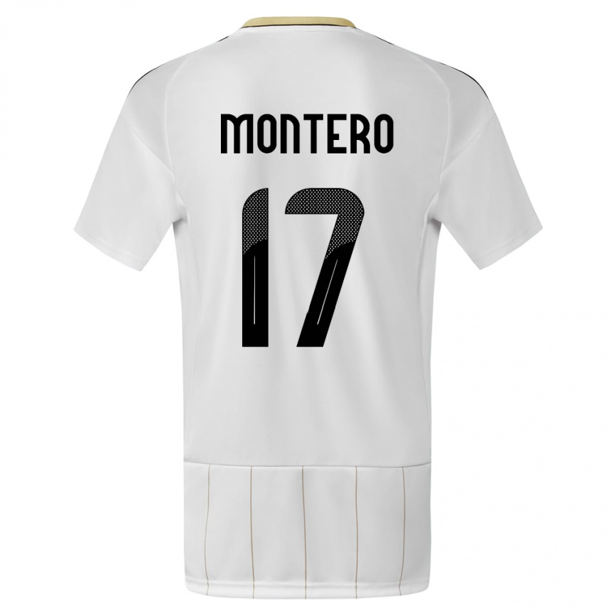 Hombre Fútbol Camiseta Costa Rica Michelle Montero #17 Blanco 2ª Equipación 24-26 México