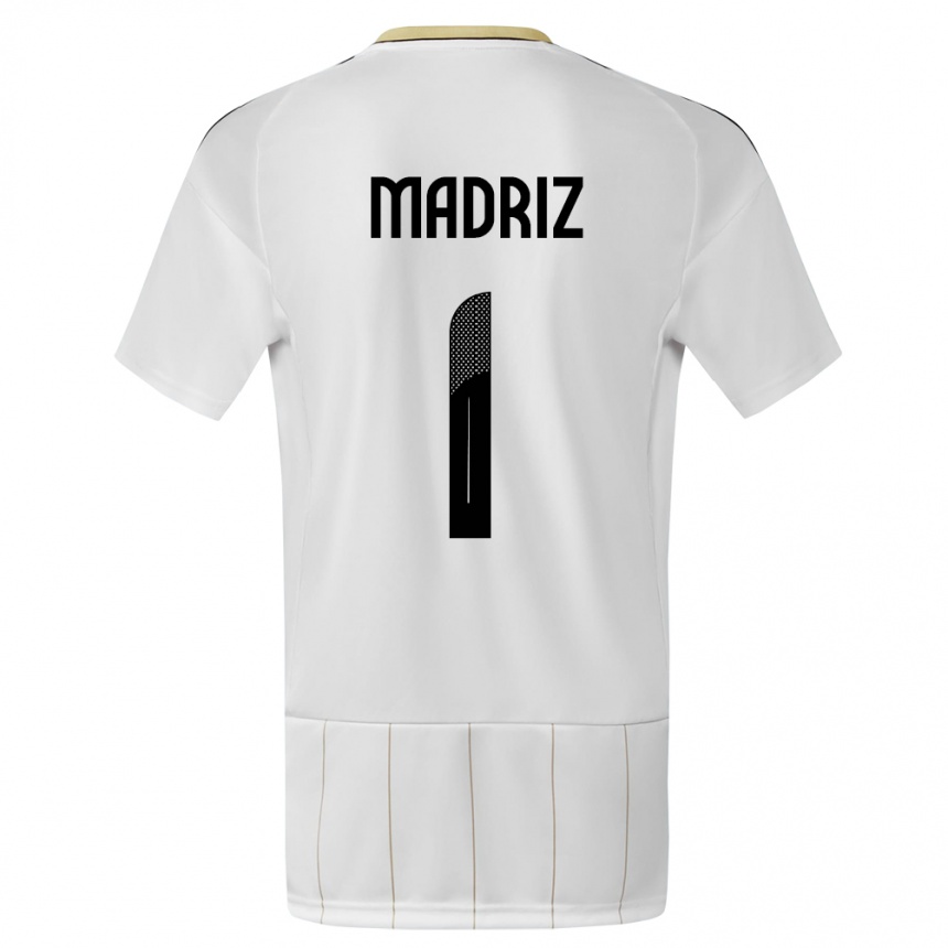Hombre Fútbol Camiseta Costa Rica Abraham Madriz #1 Blanco 2ª Equipación 24-26 México