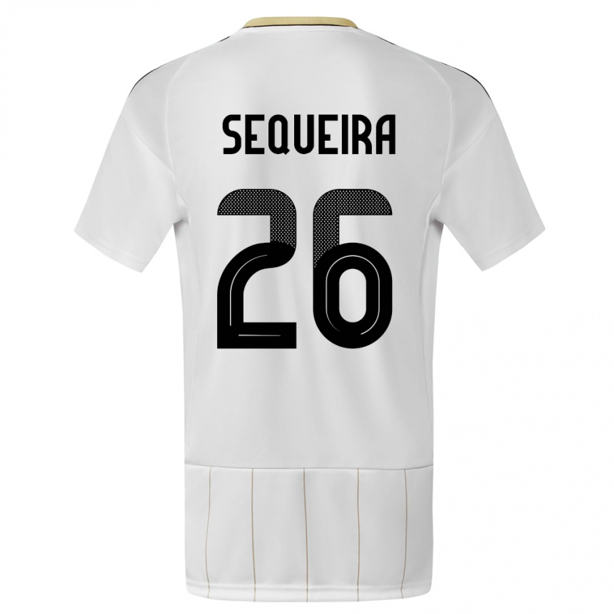 Hombre Fútbol Camiseta Costa Rica Douglas Sequeira #26 Blanco 2ª Equipación 24-26 México