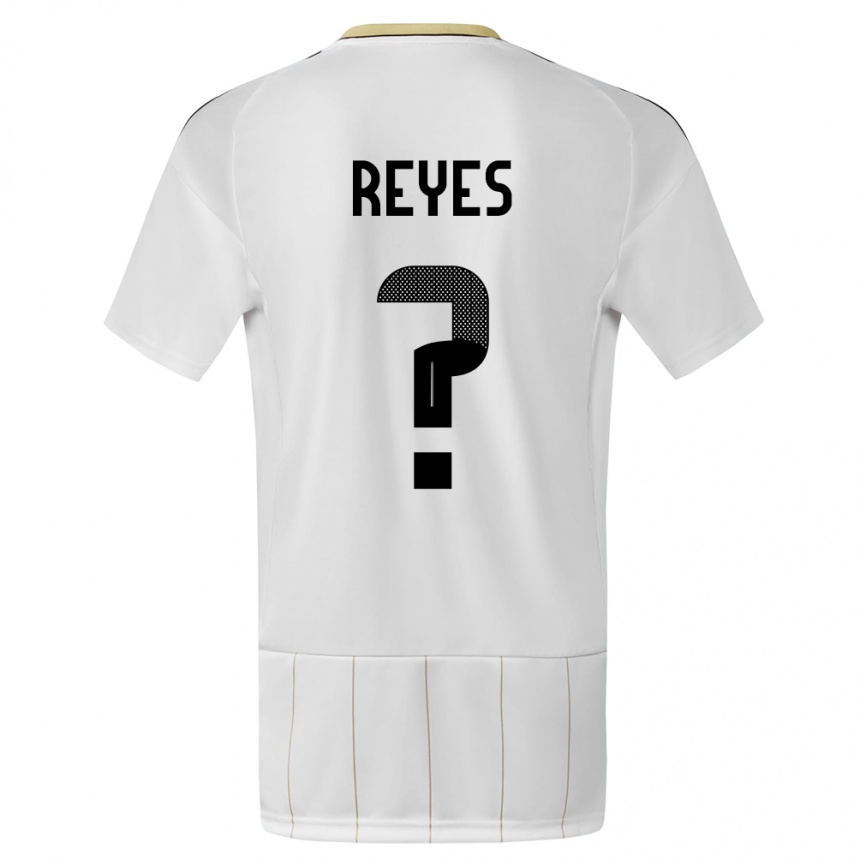 Hombre Fútbol Camiseta Costa Rica Kenan Reyes #0 Blanco 2ª Equipación 24-26 México