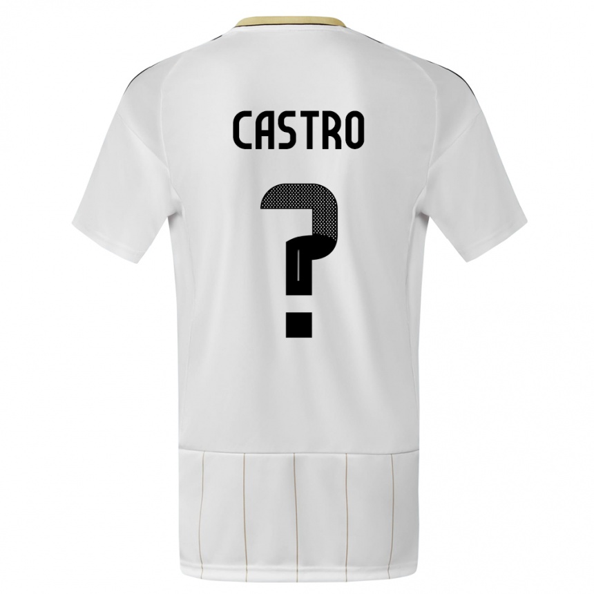 Hombre Fútbol Camiseta Costa Rica Mathias Castro #0 Blanco 2ª Equipación 24-26 México