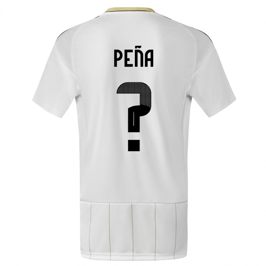 Hombre Fútbol Camiseta Costa Rica Randy Pena #0 Blanco 2ª Equipación 24-26 México