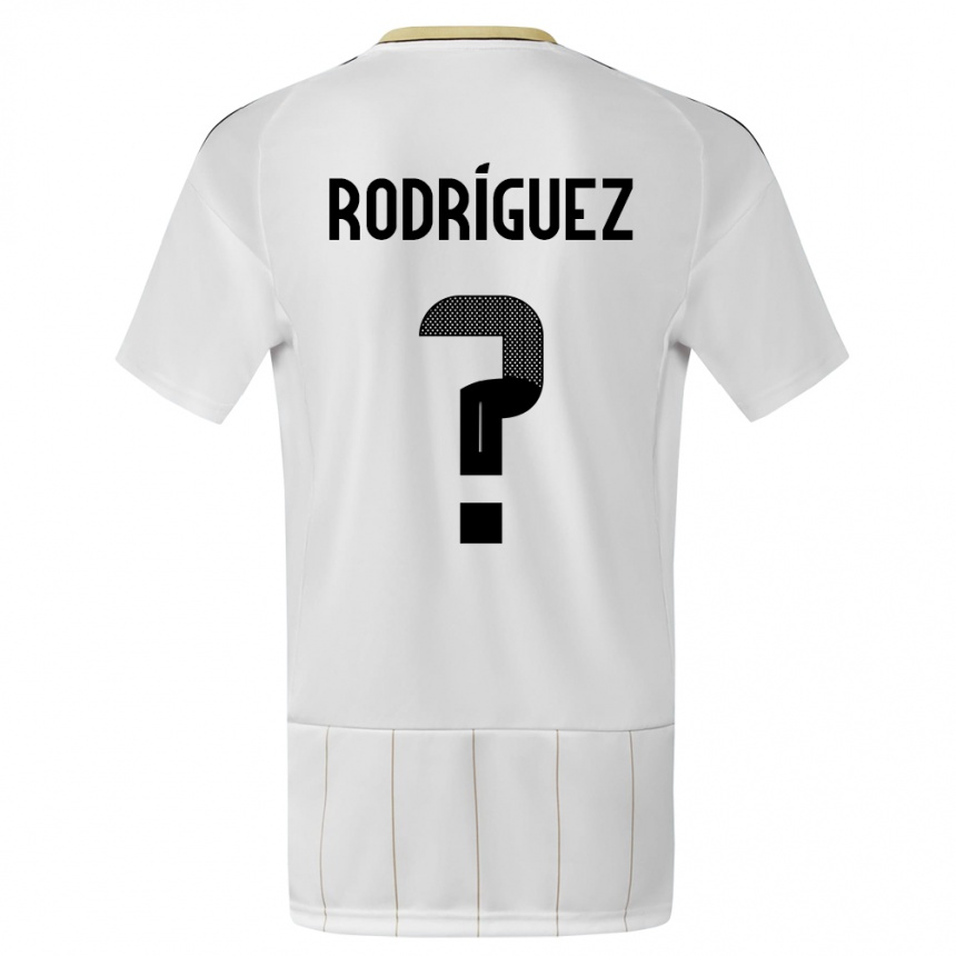 Hombre Fútbol Camiseta Costa Rica Bradley Rodriguez #0 Blanco 2ª Equipación 24-26 México