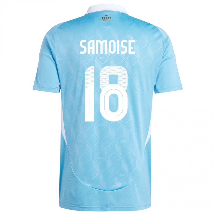 Hombre Fútbol Camiseta Bélgica Matisse Samoise #18 Azul 2ª Equipación 24-26 México