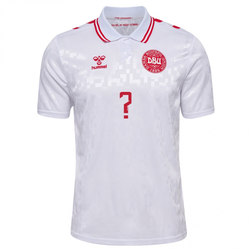 Hombre Fútbol Camiseta Dinamarca Malthe Mortensen #0 Blanco 2ª Equipación 24-26 México