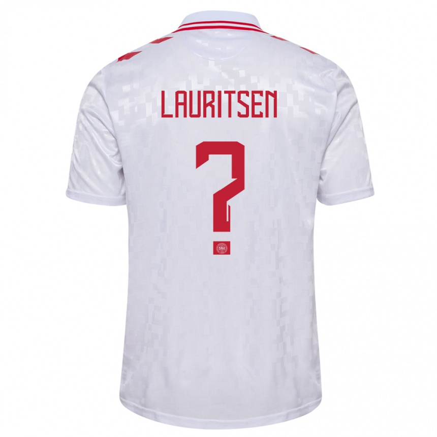 Hombre Fútbol Camiseta Dinamarca Mads Lauritsen #0 Blanco 2ª Equipación 24-26 México