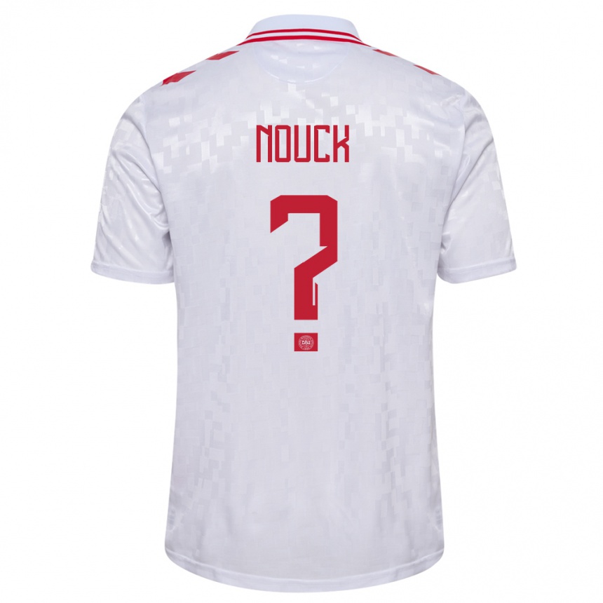 Hombre Fútbol Camiseta Dinamarca Charly Nouck #0 Blanco 2ª Equipación 24-26 México