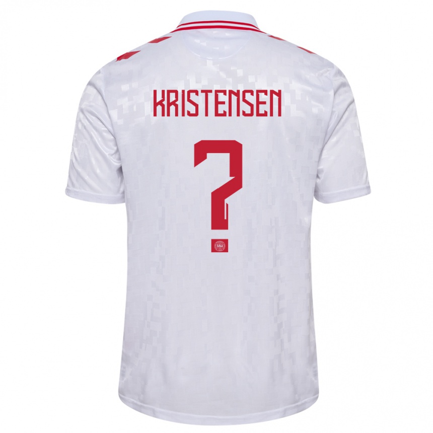 Hombre Fútbol Camiseta Dinamarca Mikkel Kristensen #0 Blanco 2ª Equipación 24-26 México