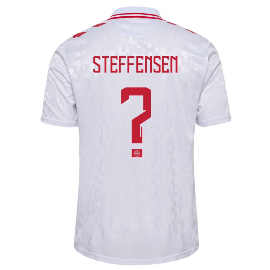 Hombre Fútbol Camiseta Dinamarca Mark Steffensen #0 Blanco 2ª Equipación 24-26 México