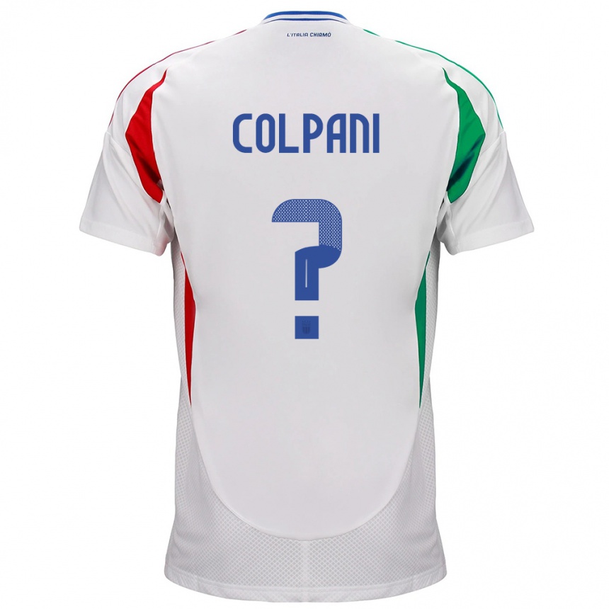 Hombre Fútbol Camiseta Italia Andrea Colpani #0 Blanco 2ª Equipación 24-26 México