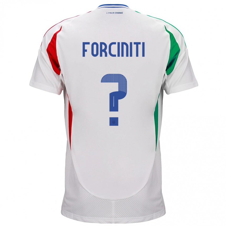 Hombre Fútbol Camiseta Italia Luigi Forciniti #0 Blanco 2ª Equipación 24-26 México