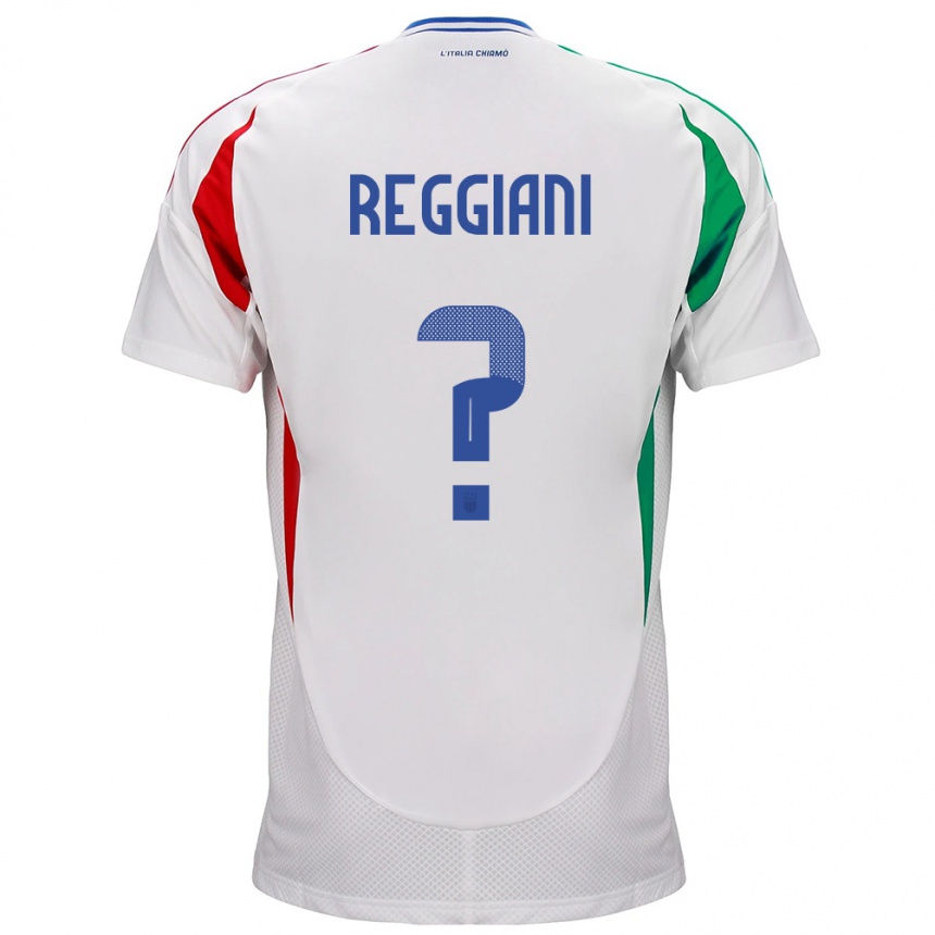 Hombre Fútbol Camiseta Italia Luca Reggiani #0 Blanco 2ª Equipación 24-26 México