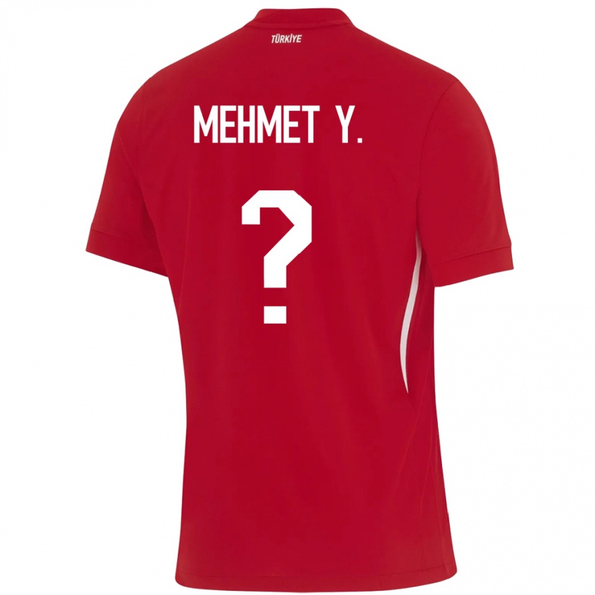 Hombre Fútbol Camiseta Turquía Mehmet Yildirim #0 Rojo 2ª Equipación 24-26 México