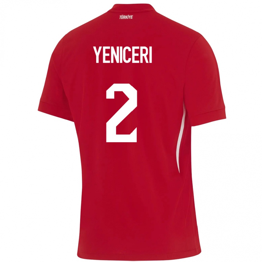 Hombre Fútbol Camiseta Turquía Berna Yeniçeri #2 Rojo 2ª Equipación 24-26 México