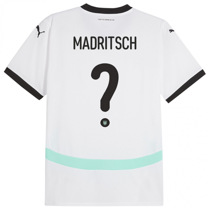 Hombre Fútbol Camiseta Austria Diego Madritsch #0 Blanco 2ª Equipación 24-26 México