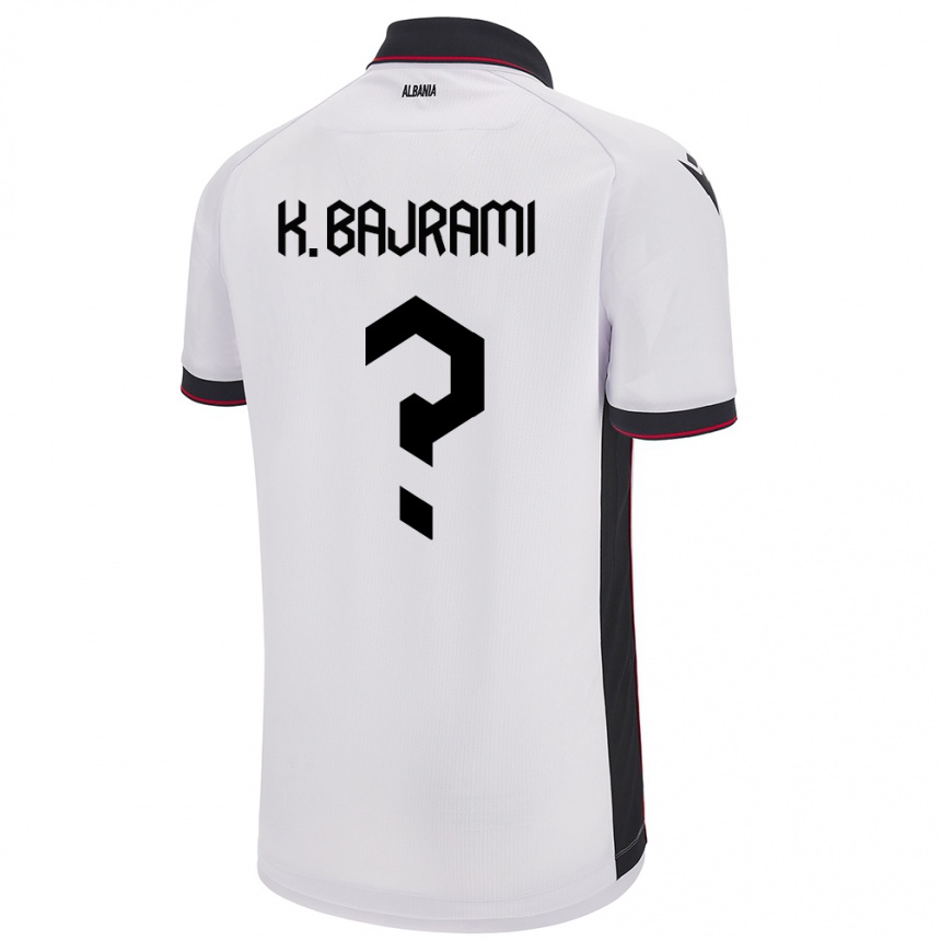 Hombre Fútbol Camiseta Albania Klevi Bajrami #0 Blanco 2ª Equipación 24-26 México