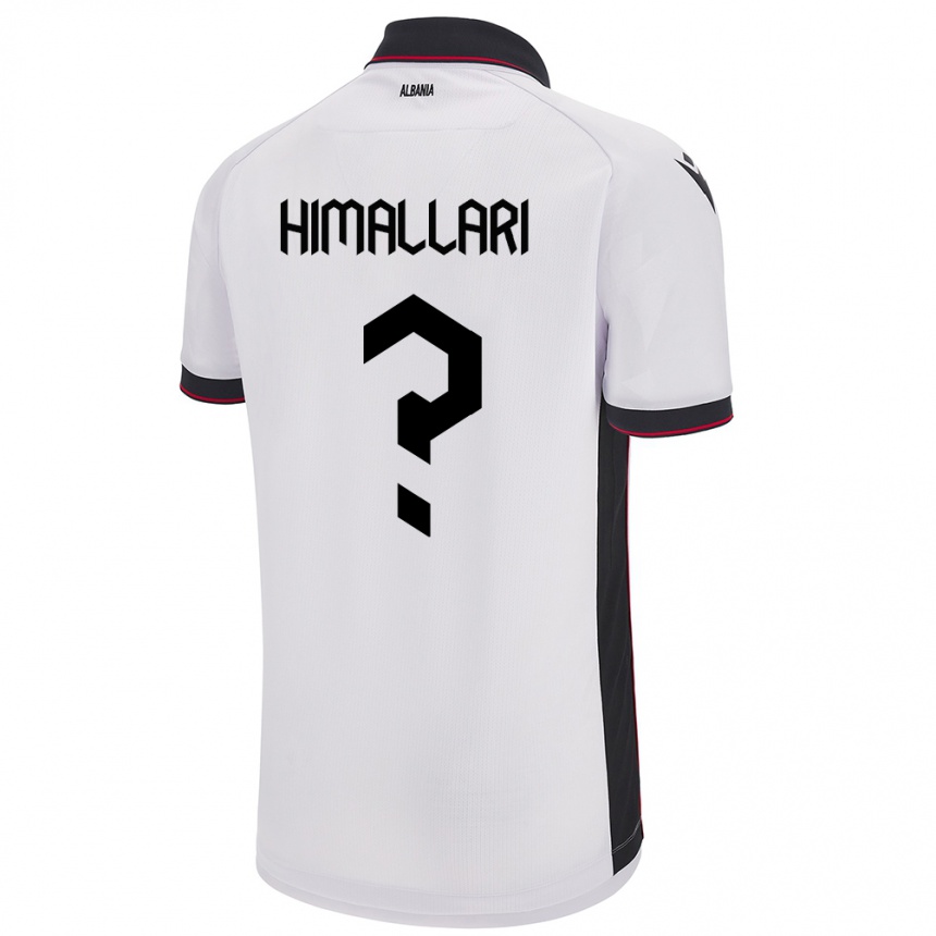 Hombre Fútbol Camiseta Albania Elson Himallari #0 Blanco 2ª Equipación 24-26 México