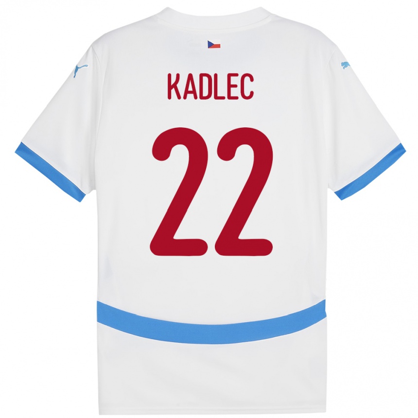 Hombre Fútbol Camiseta Chequia Adam Kadlec #22 Blanco 2ª Equipación 24-26 México