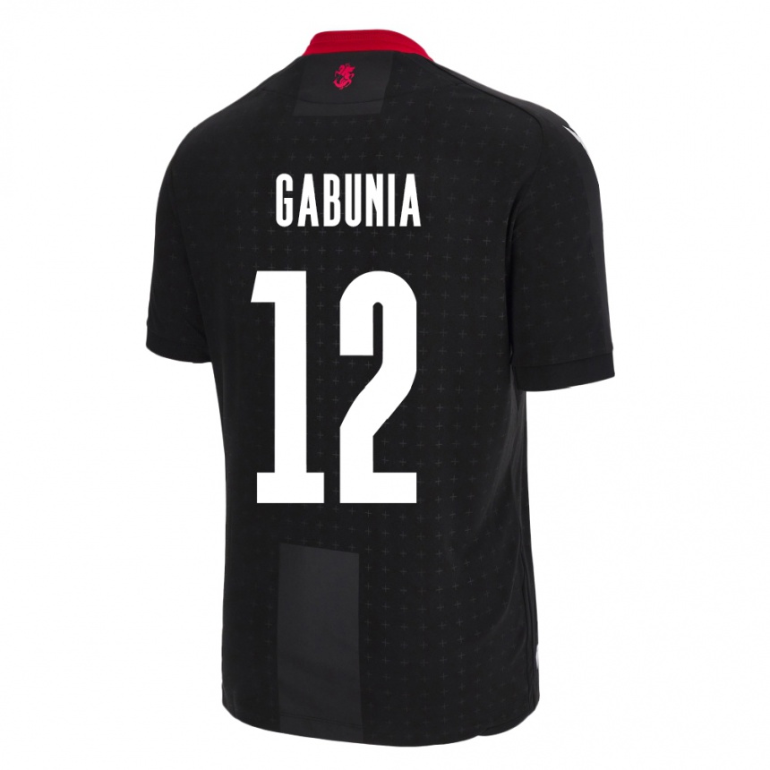 Hombre Fútbol Camiseta Georgia Tatia Gabunia #12 Negro 2ª Equipación 24-26 México