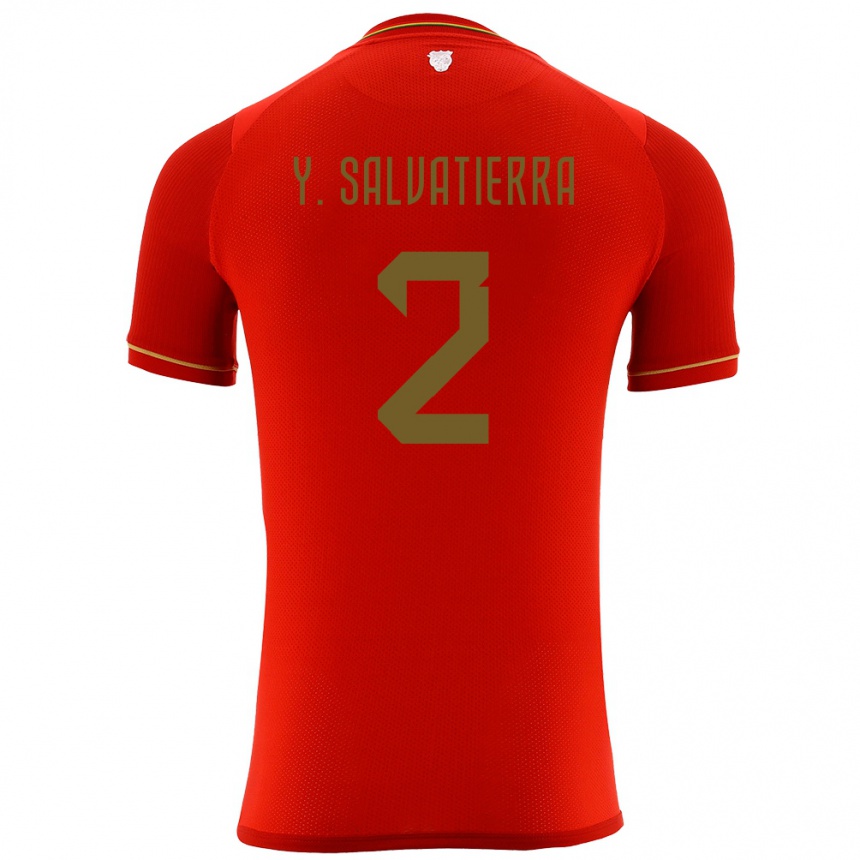 Hombre Fútbol Camiseta Bolivia Yuditaz Jimena Salvatierra #2 Rojo 2ª Equipación 24-26 México