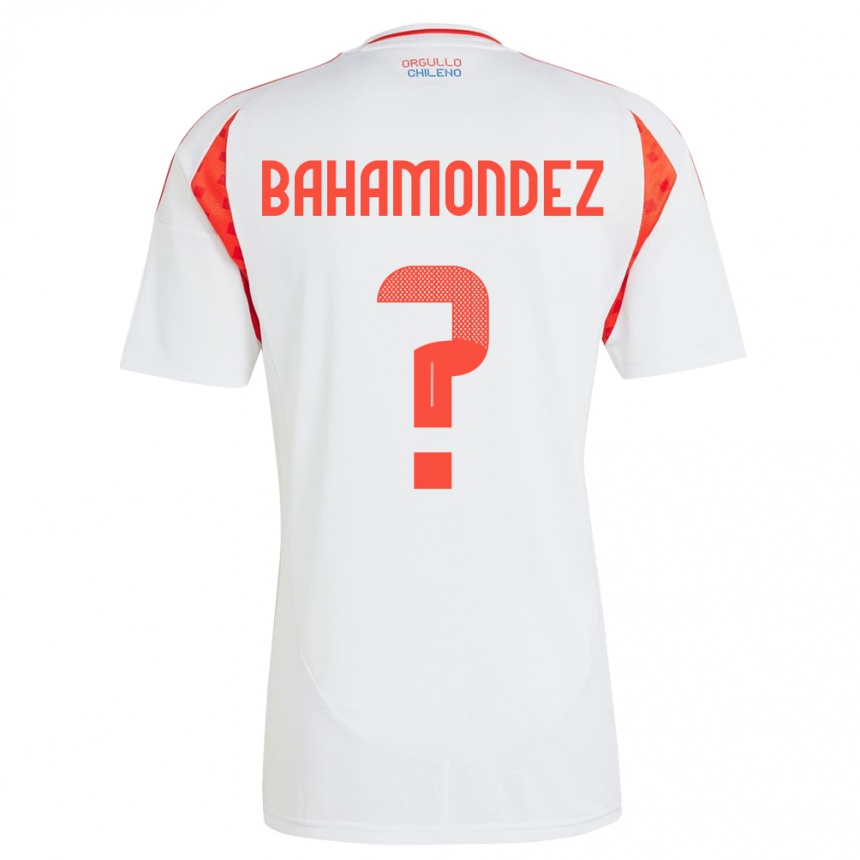 Hombre Fútbol Camiseta Chile Taizo Bahamondez #0 Blanco 2ª Equipación 24-26 México