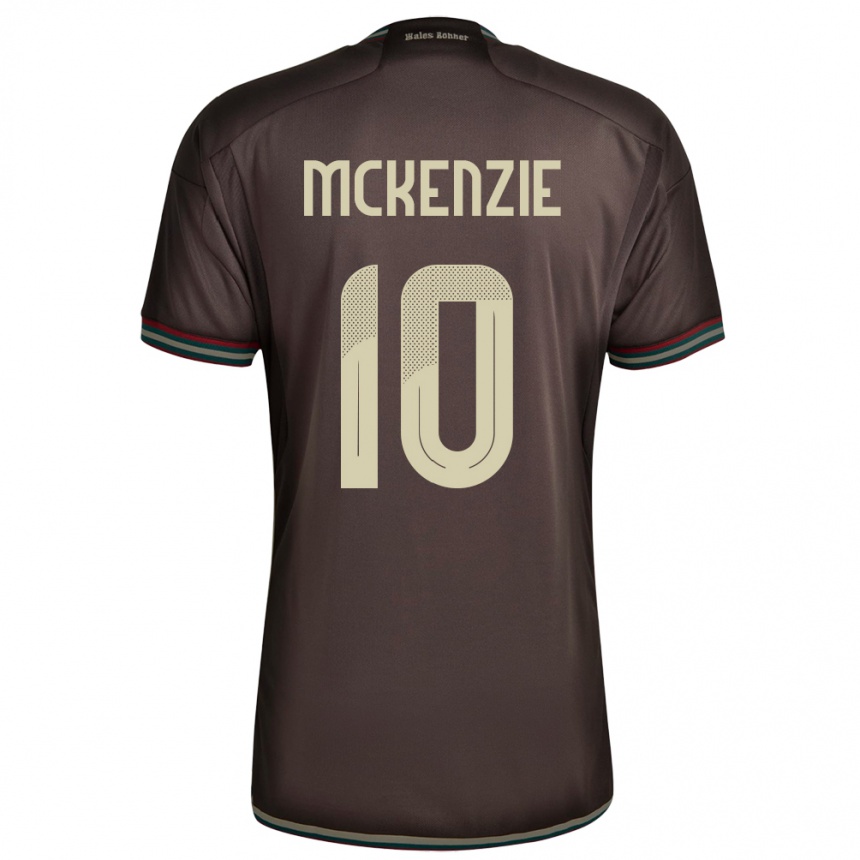 Hombre Fútbol Camiseta Jamaica Denzel Mckenzie #10 Marrón Noche 2ª Equipación 24-26 México