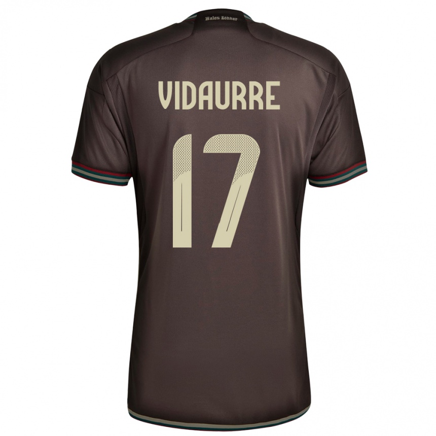 Hombre Fútbol Camiseta Jamaica Zoe Vidaurre #17 Marrón Noche 2ª Equipación 24-26 México