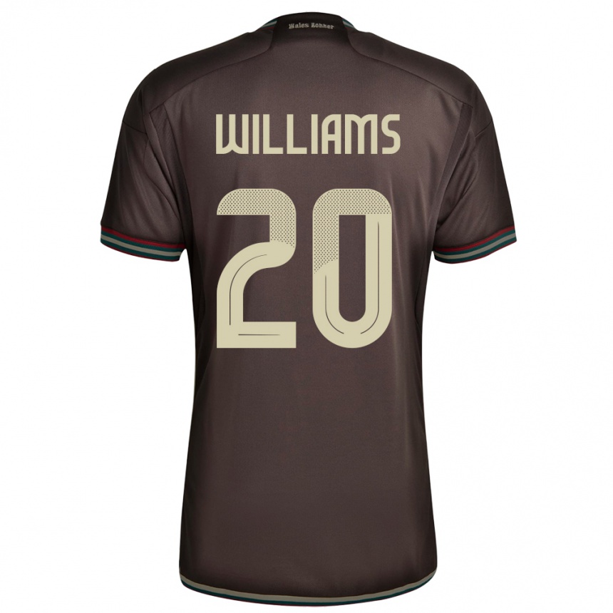 Hombre Fútbol Camiseta Jamaica Victoria Williams #20 Marrón Noche 2ª Equipación 24-26 México