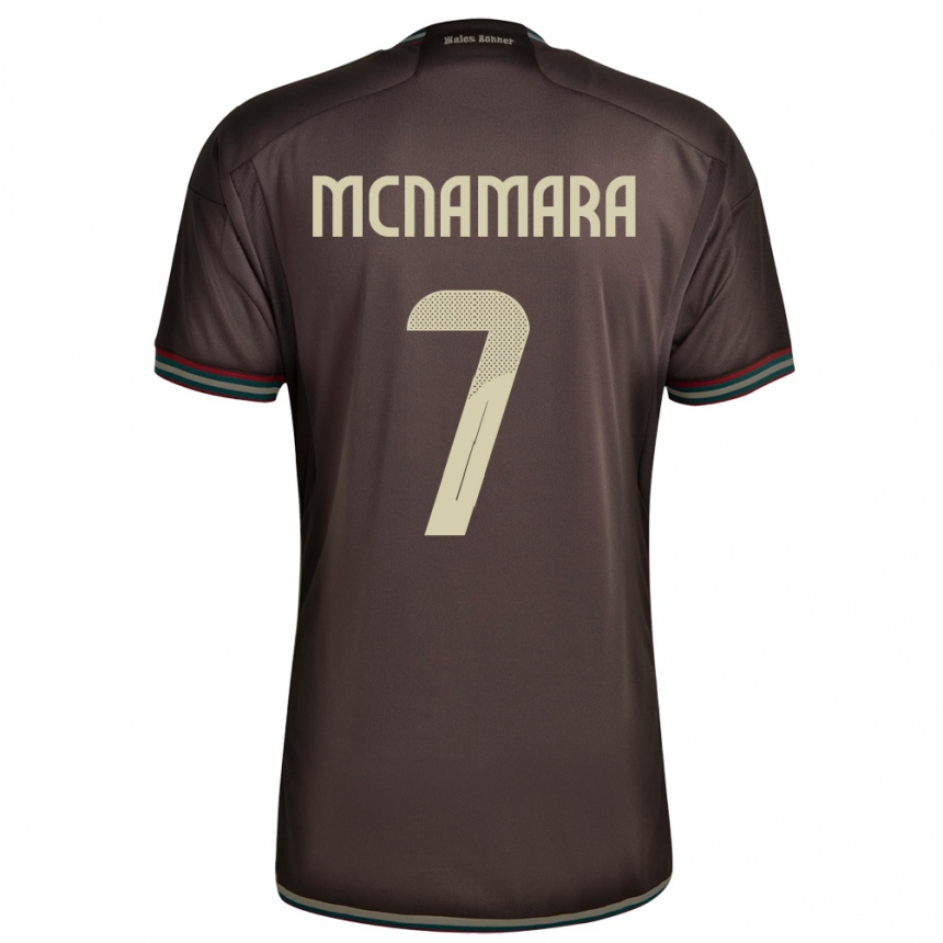 Hombre Fútbol Camiseta Jamaica Peyton Mcnamara #7 Marrón Noche 2ª Equipación 24-26 México
