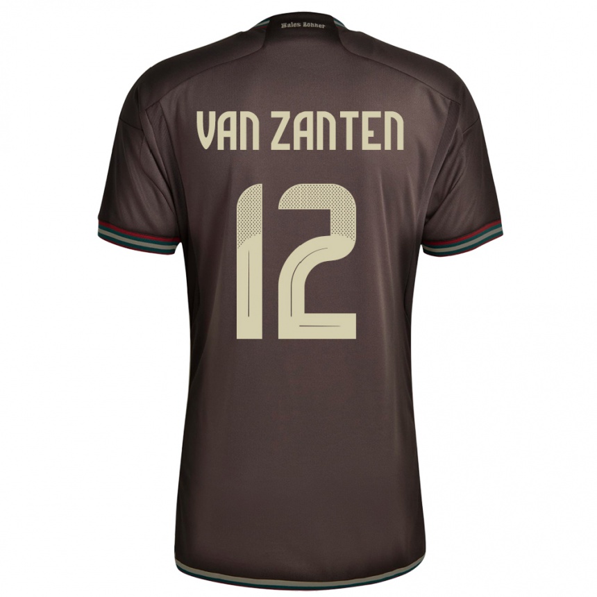 Hombre Fútbol Camiseta Jamaica Kiki Van Zanten #12 Marrón Noche 2ª Equipación 24-26 México