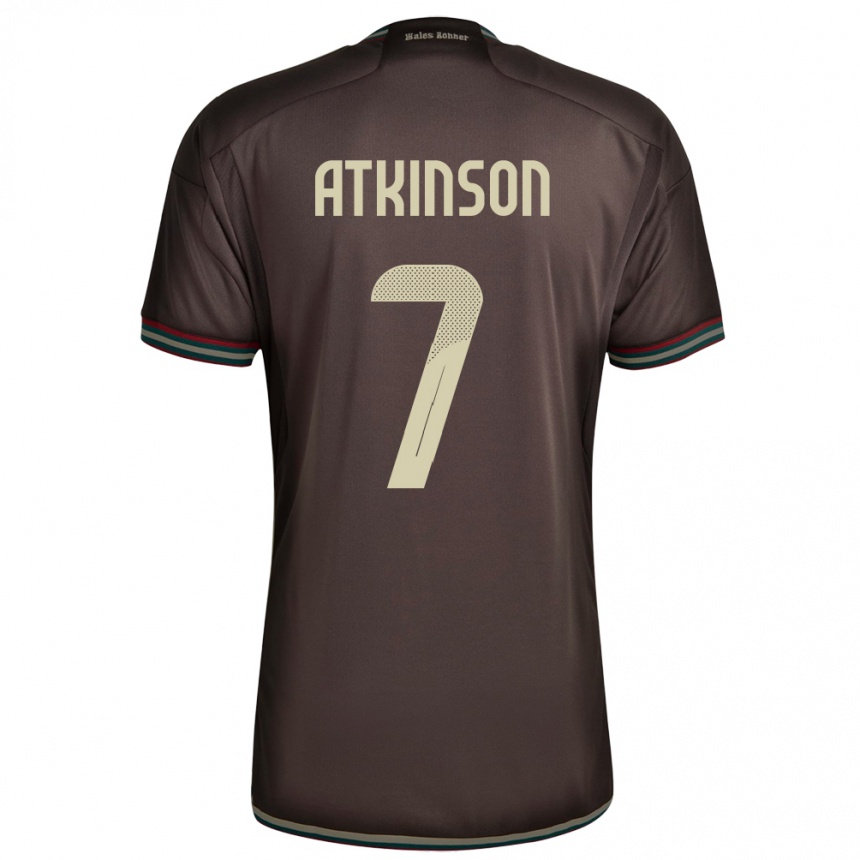 Hombre Fútbol Camiseta Jamaica Natoya Atkinson #7 Marrón Noche 2ª Equipación 24-26 México