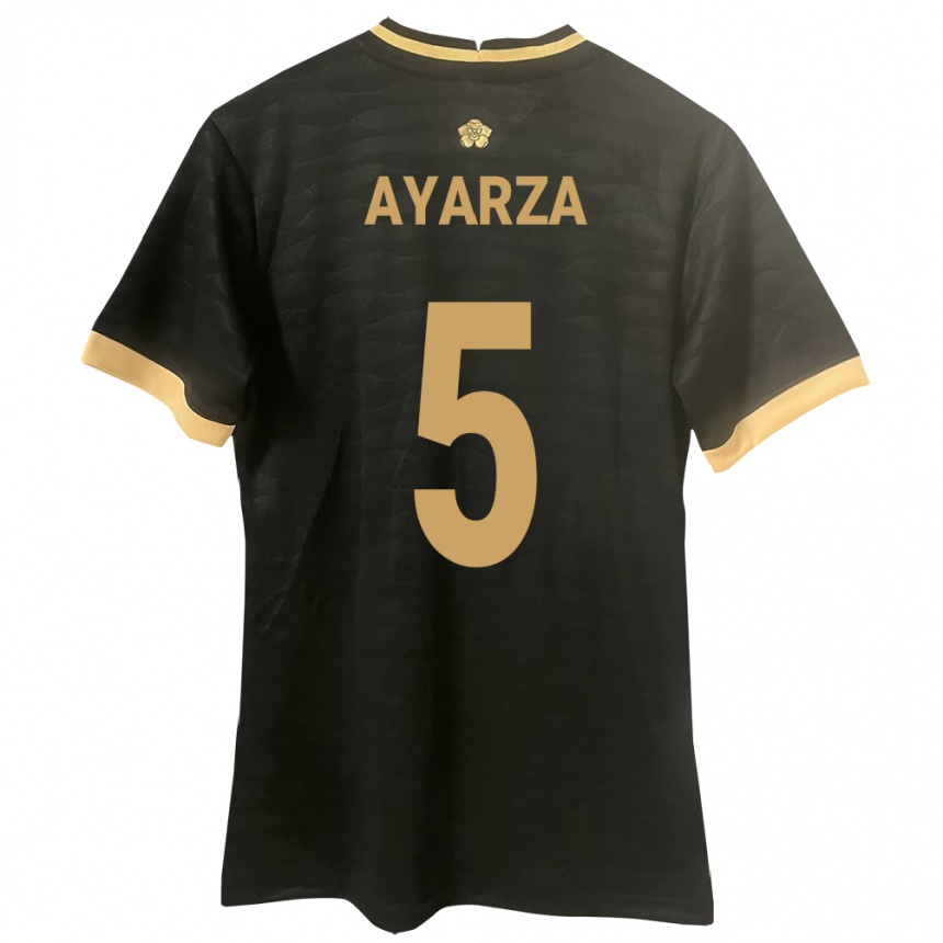 Hombre Fútbol Camiseta Panamá Abdiel Ayarza #5 Negro 2ª Equipación 24-26 México