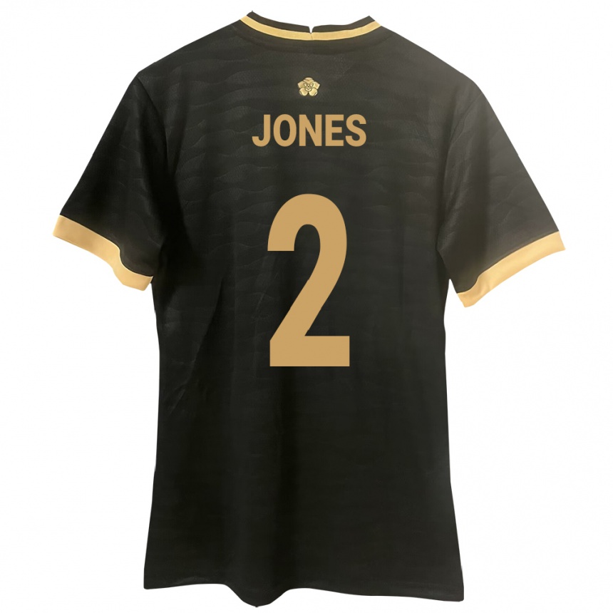 Hombre Fútbol Camiseta Panamá Joseph Jones #2 Negro 2ª Equipación 24-26 México