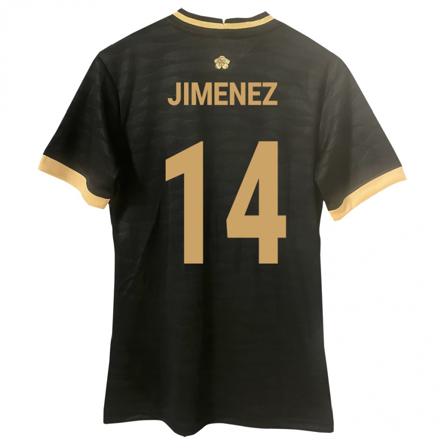 Hombre Fútbol Camiseta Panamá Juan Jiménez #14 Negro 2ª Equipación 24-26 México