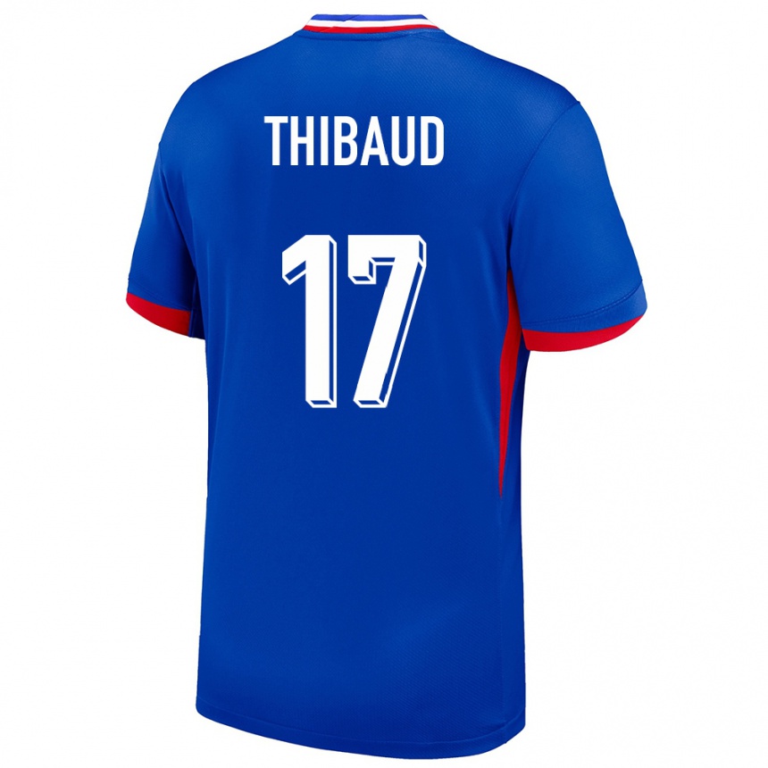 Mujer Fútbol Camiseta Francia Julie Thibaud #17 Azul 1ª Equipación 24-26 México