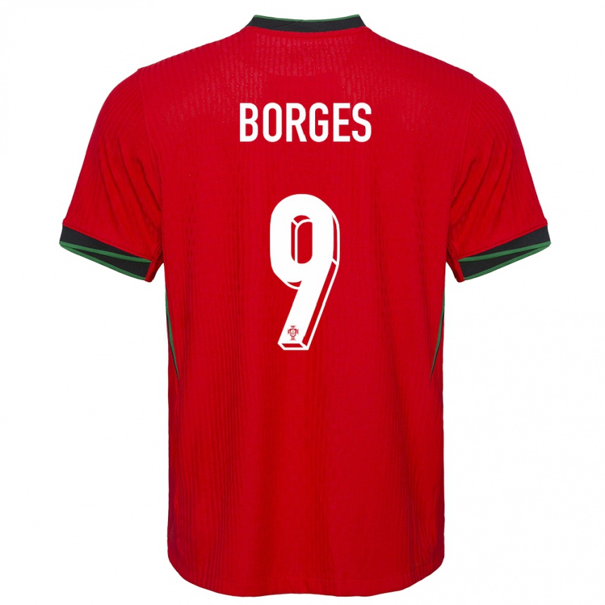 Mujer Fútbol Camiseta Portugal Ana Borges #9 Rojo 1ª Equipación 24-26 México