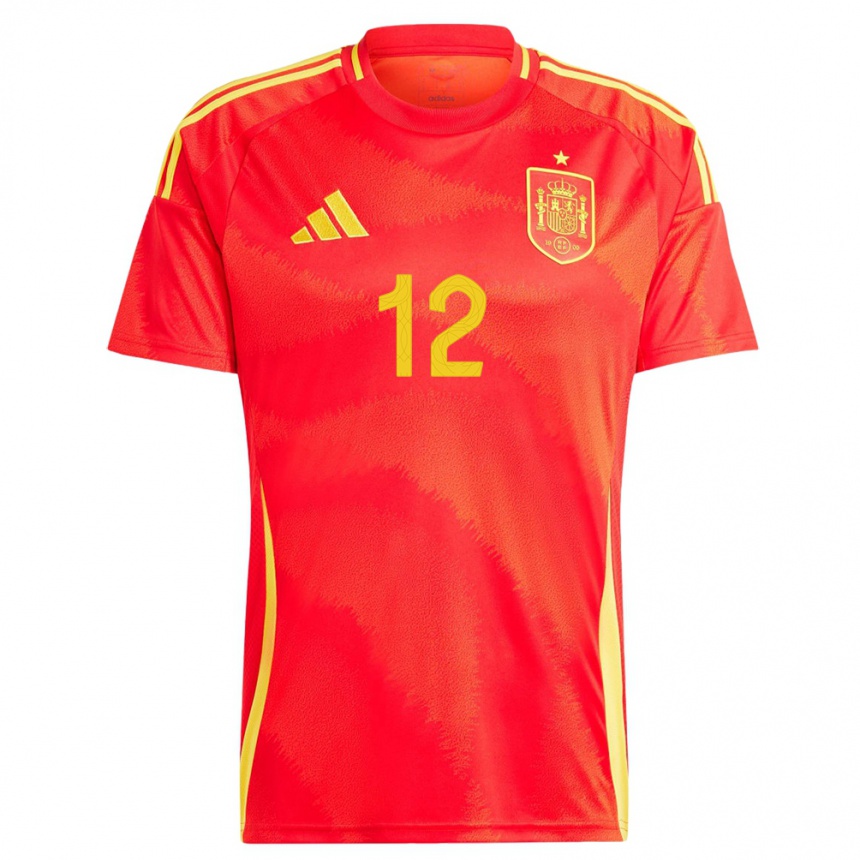 Mujer Fútbol Camiseta España Ansu Fati #12 Rojo 1ª Equipación 24-26 México