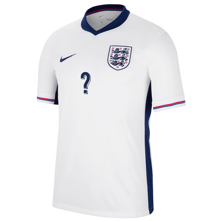 Mujer Fútbol Camiseta Inglaterra Su Nombre #0 Blanco 1ª Equipación 24-26 México