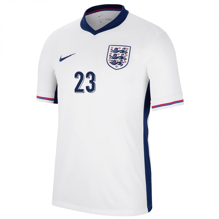 Mujer Fútbol Camiseta Inglaterra Lucy Staniforth #23 Blanco 1ª Equipación 24-26 México