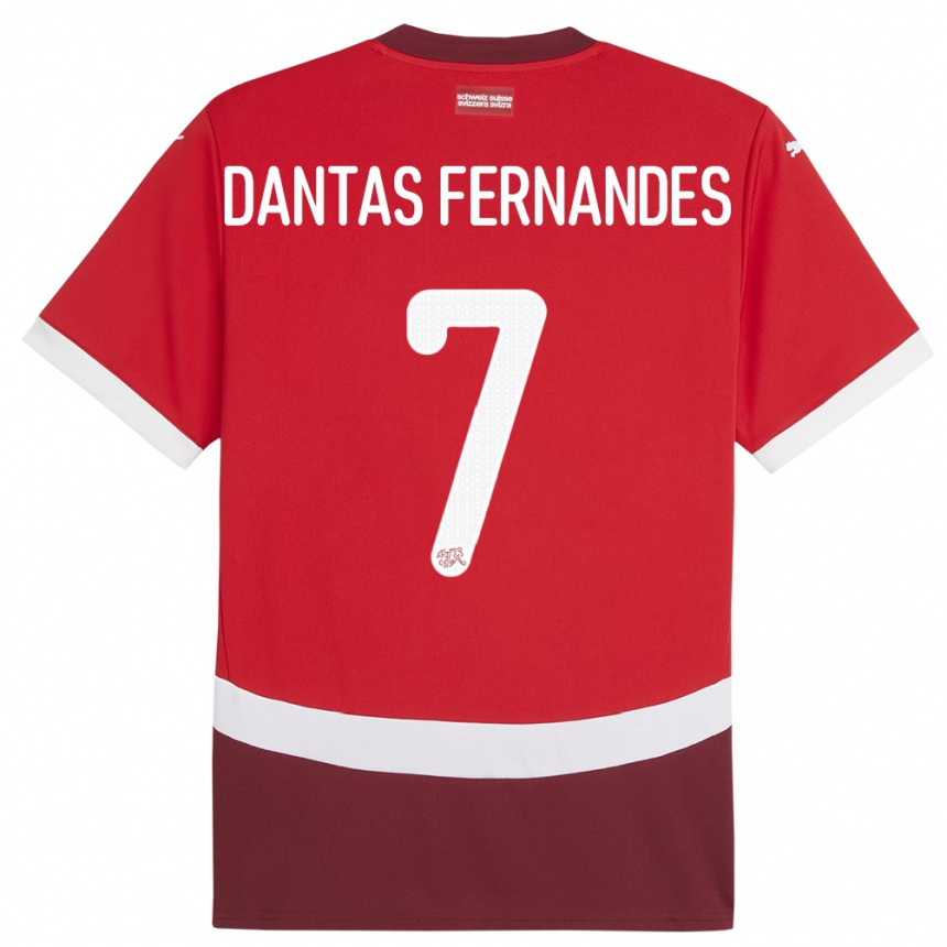 Mujer Fútbol Camiseta Suiza Ronaldo Dantas Fernandes #7 Rojo 1ª Equipación 24-26 México