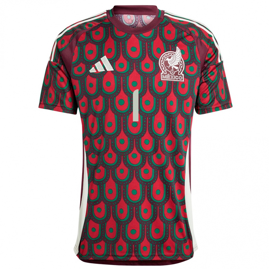 Mujer Fútbol Camiseta México Alfredo Talavera #1 Granate 1ª Equipación 24-26 México